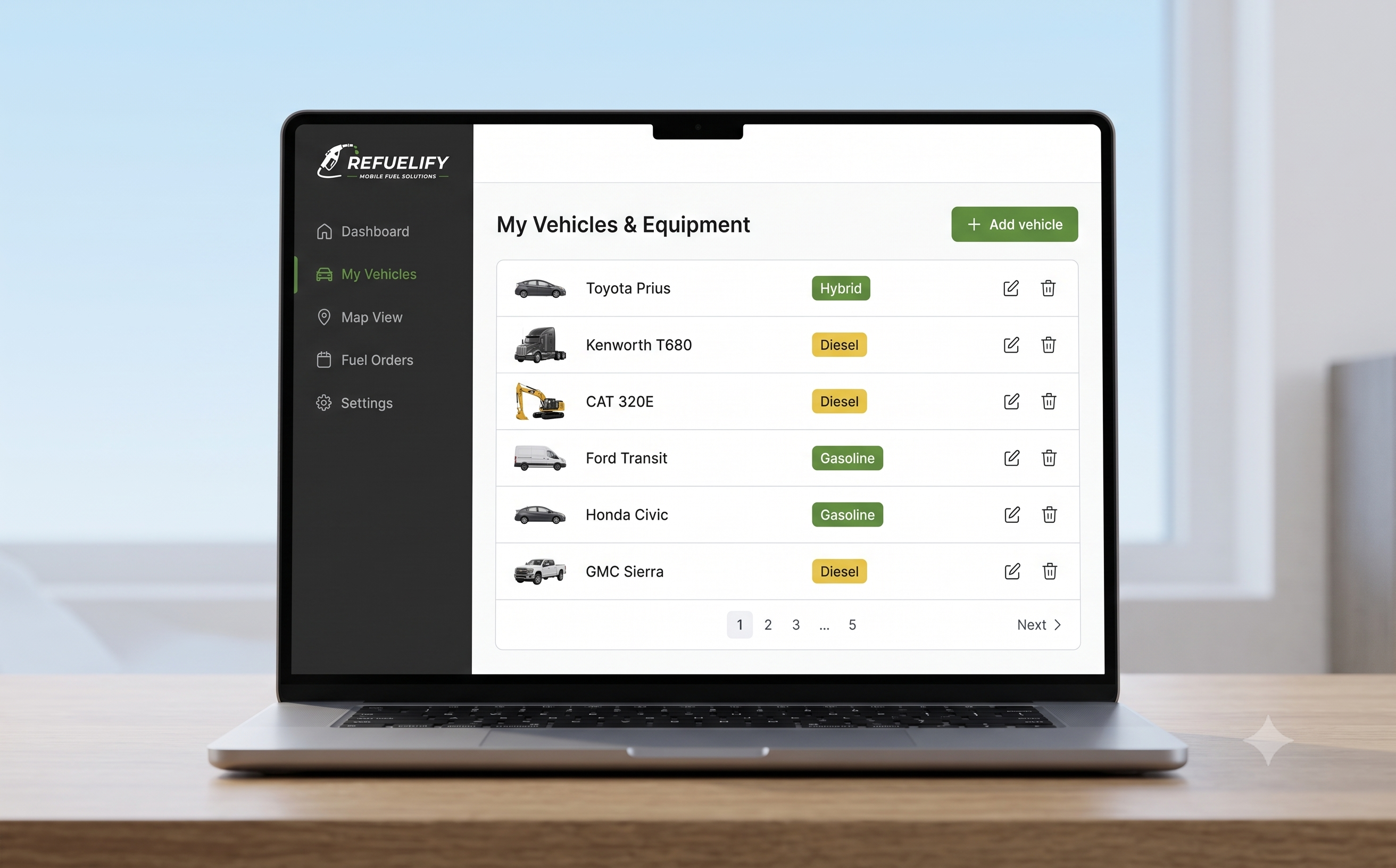 Add your vehicles